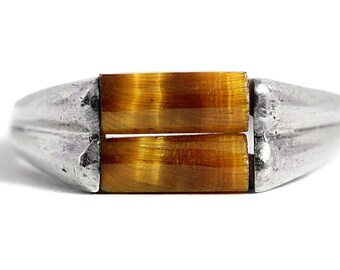 Tigers Eye Ring Silver