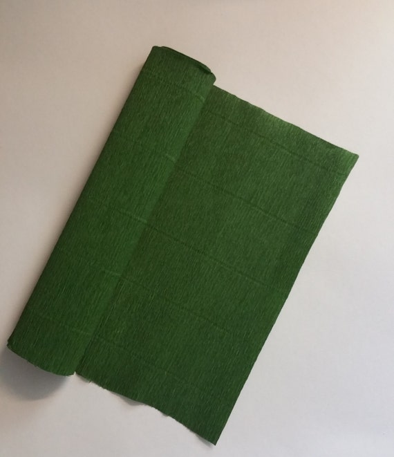 Moss Green Crepe Paper Roll Premium Crepe Paper Big Fringe