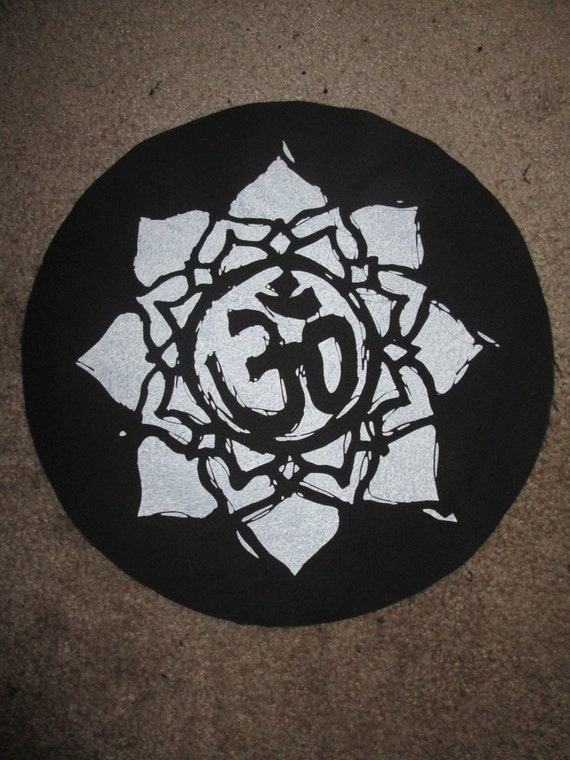 om back patch print screen print punk patch stencil