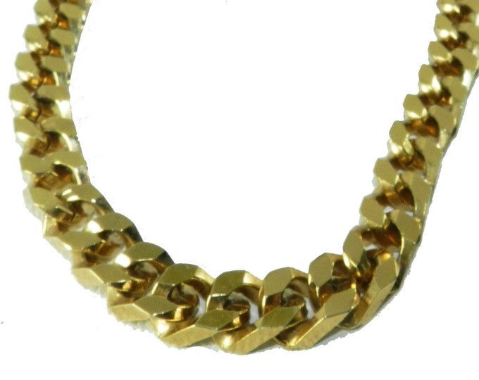 Vendome Heavy Chain Necklace, Vendome Gold Plated Necklace, Vintage Rocker Jewelry, High End Designer Fashion Necklace