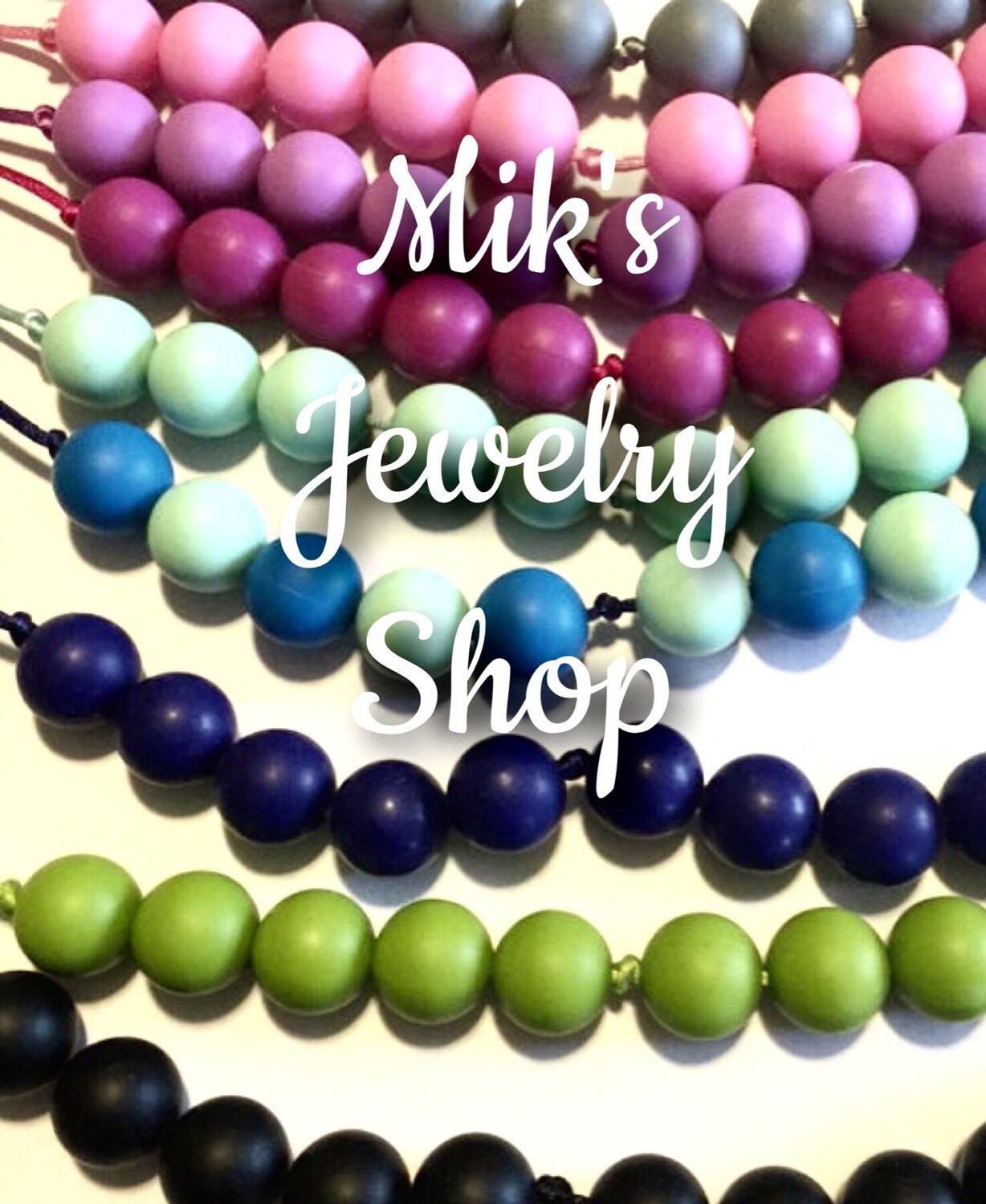 Chew Necklace Silicone Bead Necklace Silicone by