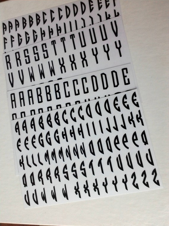 RUB on transfers letter sheets by GingerbellaJewelry on Etsy