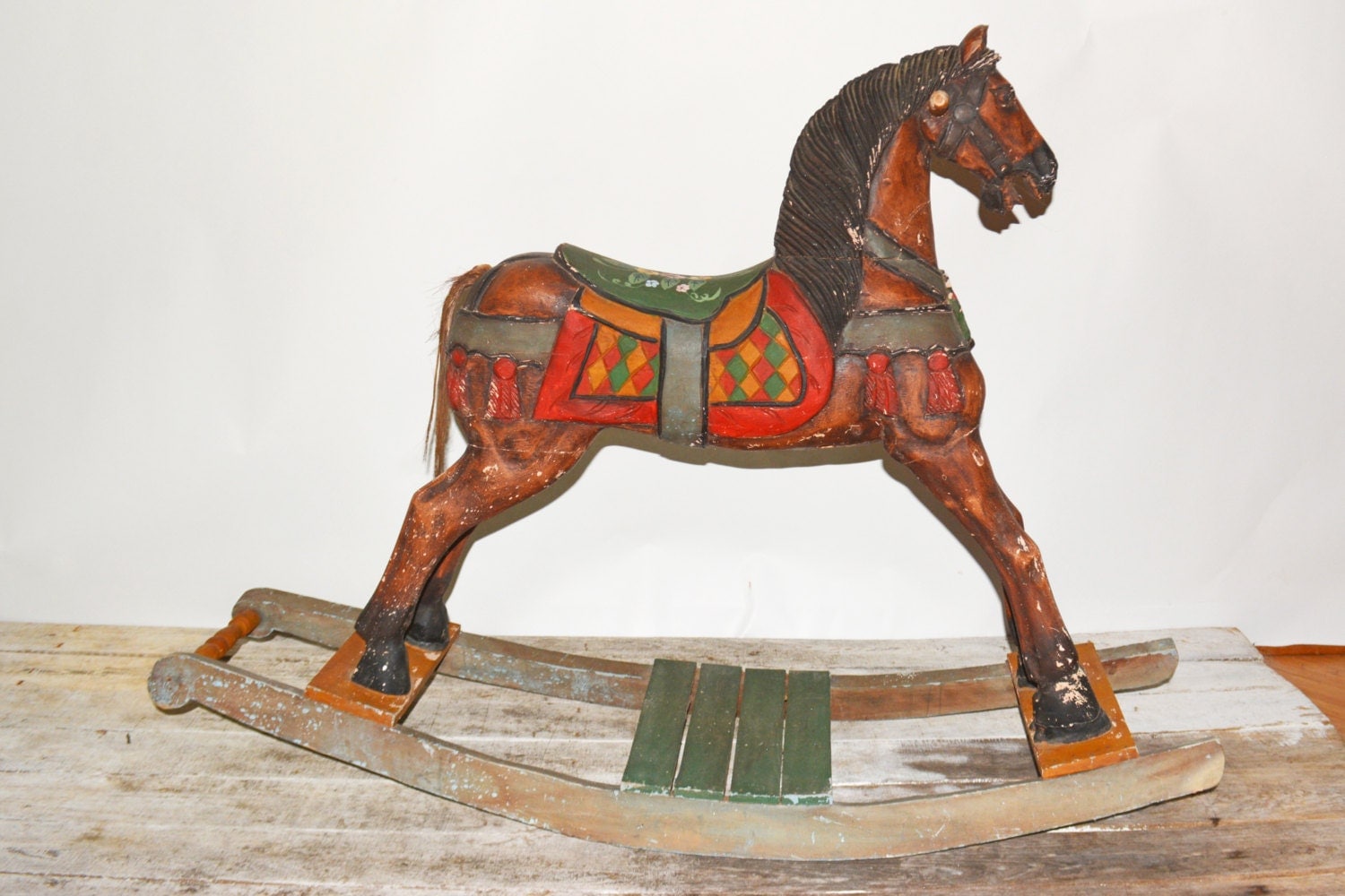 RESERVED FOR ANNE Riding Rocking Horse Childs Rocking Horse