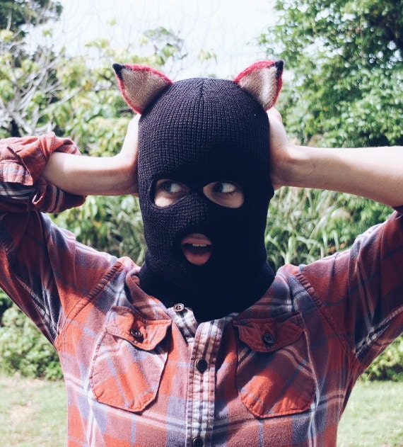 Fantastic Mr Fox Bandit Mask Unisex Black Ski Mask Hand Knit Fox   Il 570xN.1101174651 Q2j9 