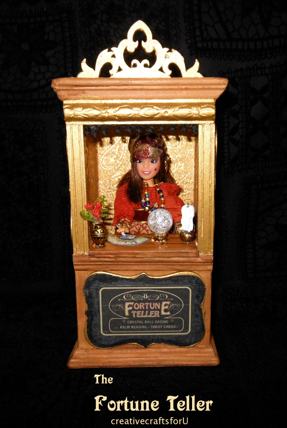Dollhouse Doll Fortune Teller Doll Gypsy Doll Fortune