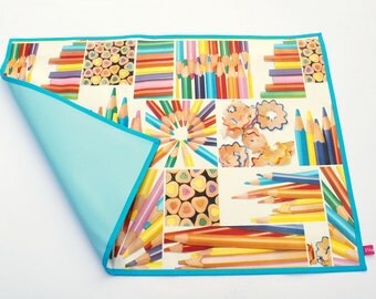 oilcloth placemats, desk pad, desk pad, time base, oilcloth