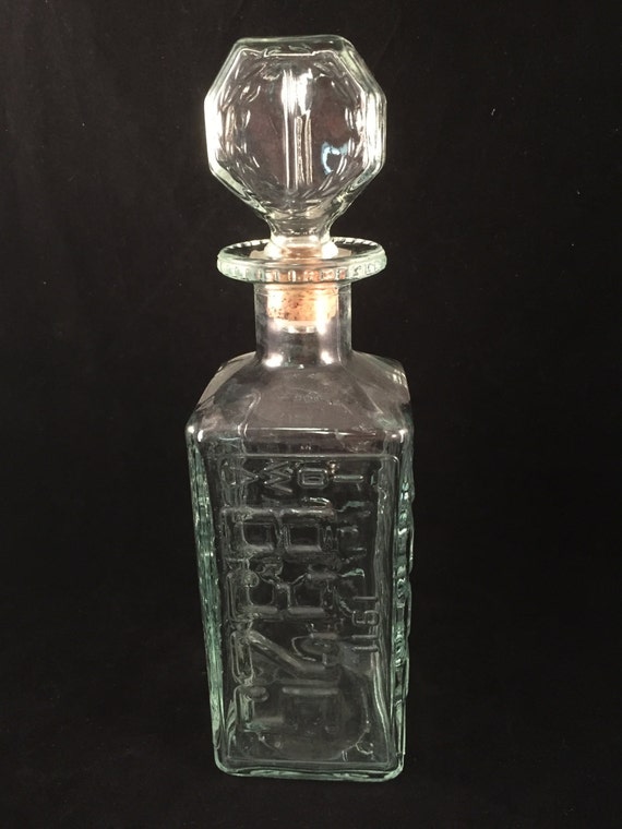 4 States Liquor Decanter Unique Heavy with Alabama 1912 New