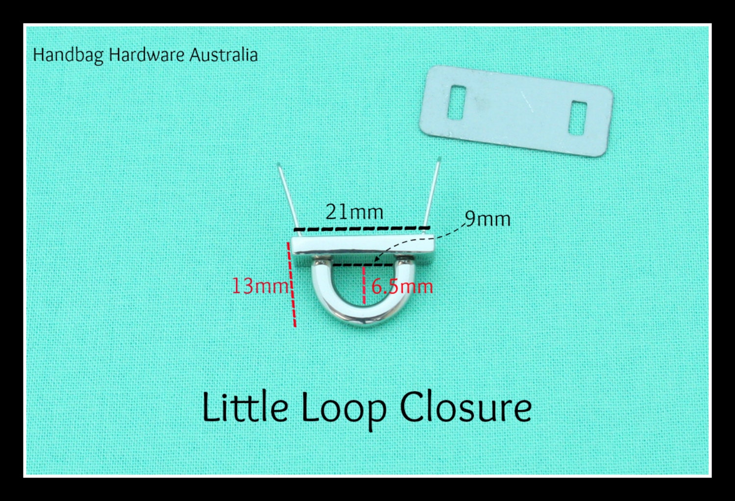 Little Loop Closure Silver Handbag Hardware Australia