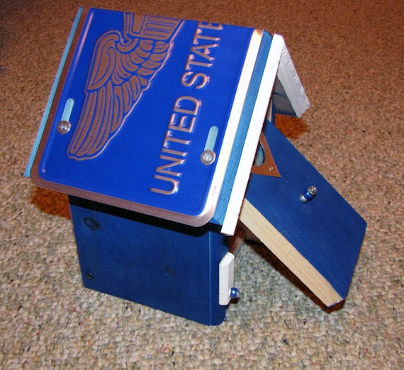 Items similar to U.S. Air Force Bird House License Plate Birdhouse