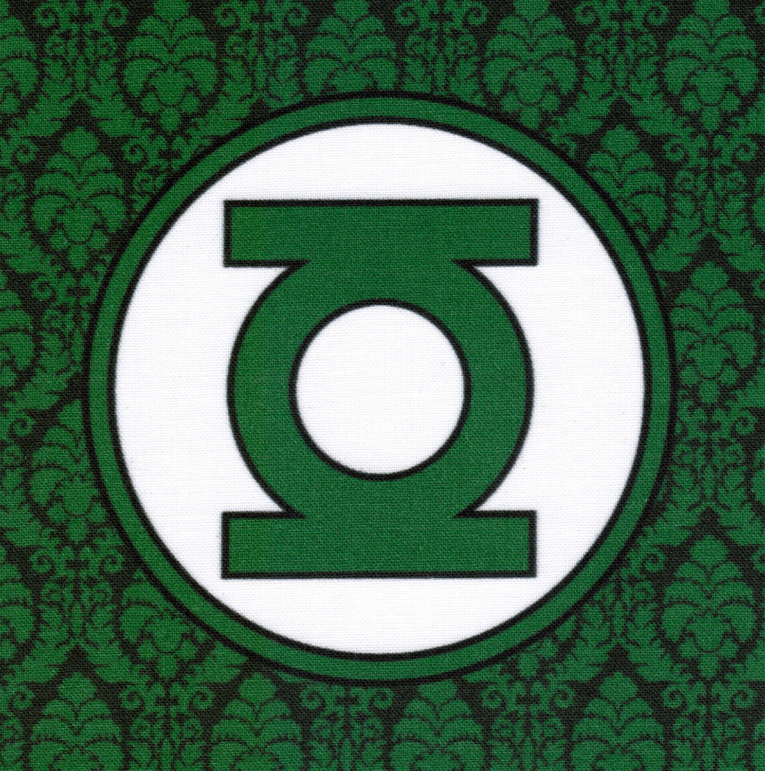 Green Lantern Logo: DC Comics fabric print