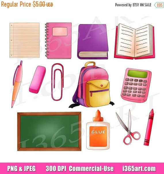 clip art for back to school supplies - photo #35