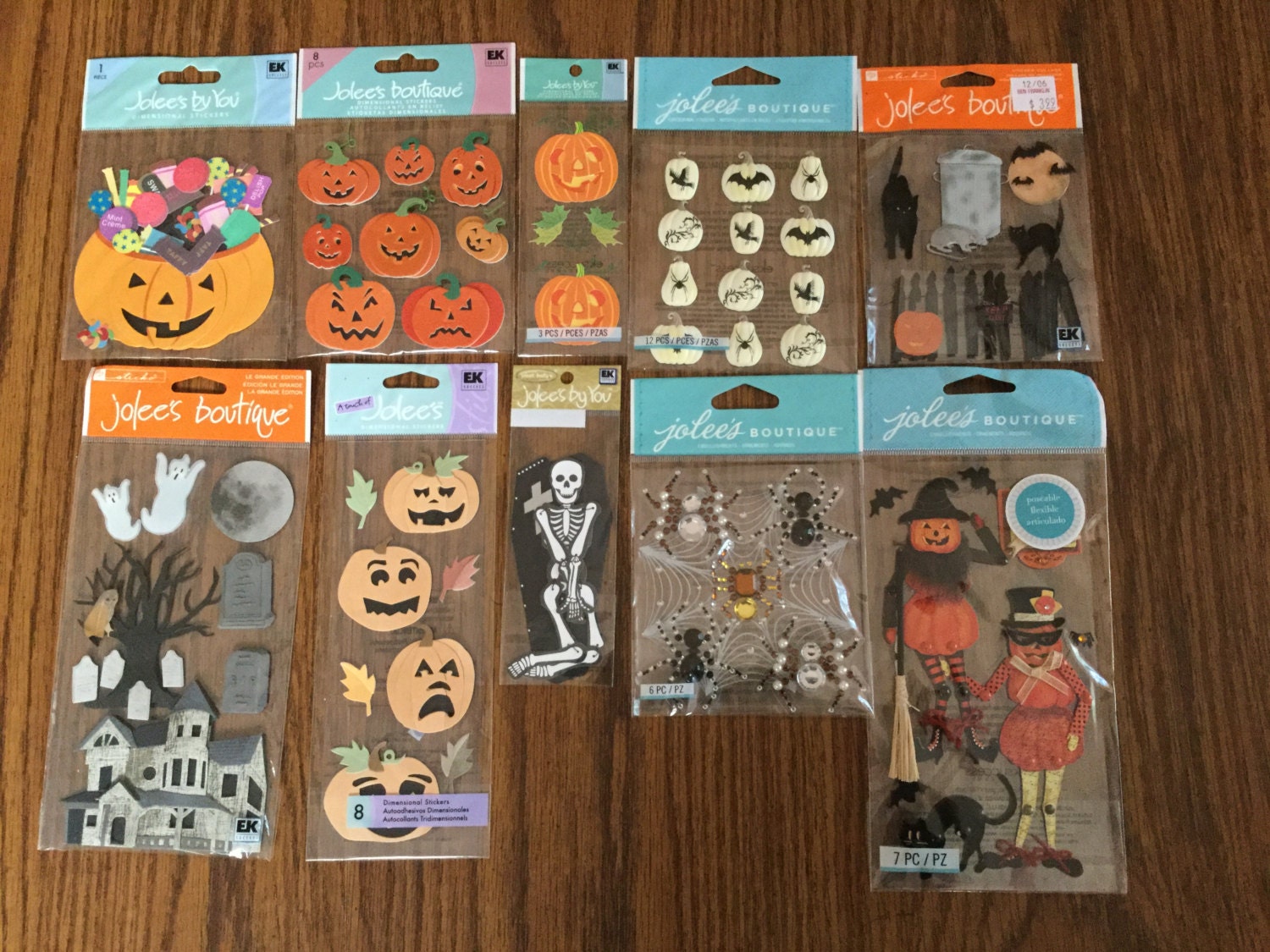 JOLEE'S HALLOWEEN STICKERS 10 Packages by MyCubbyholeToYours