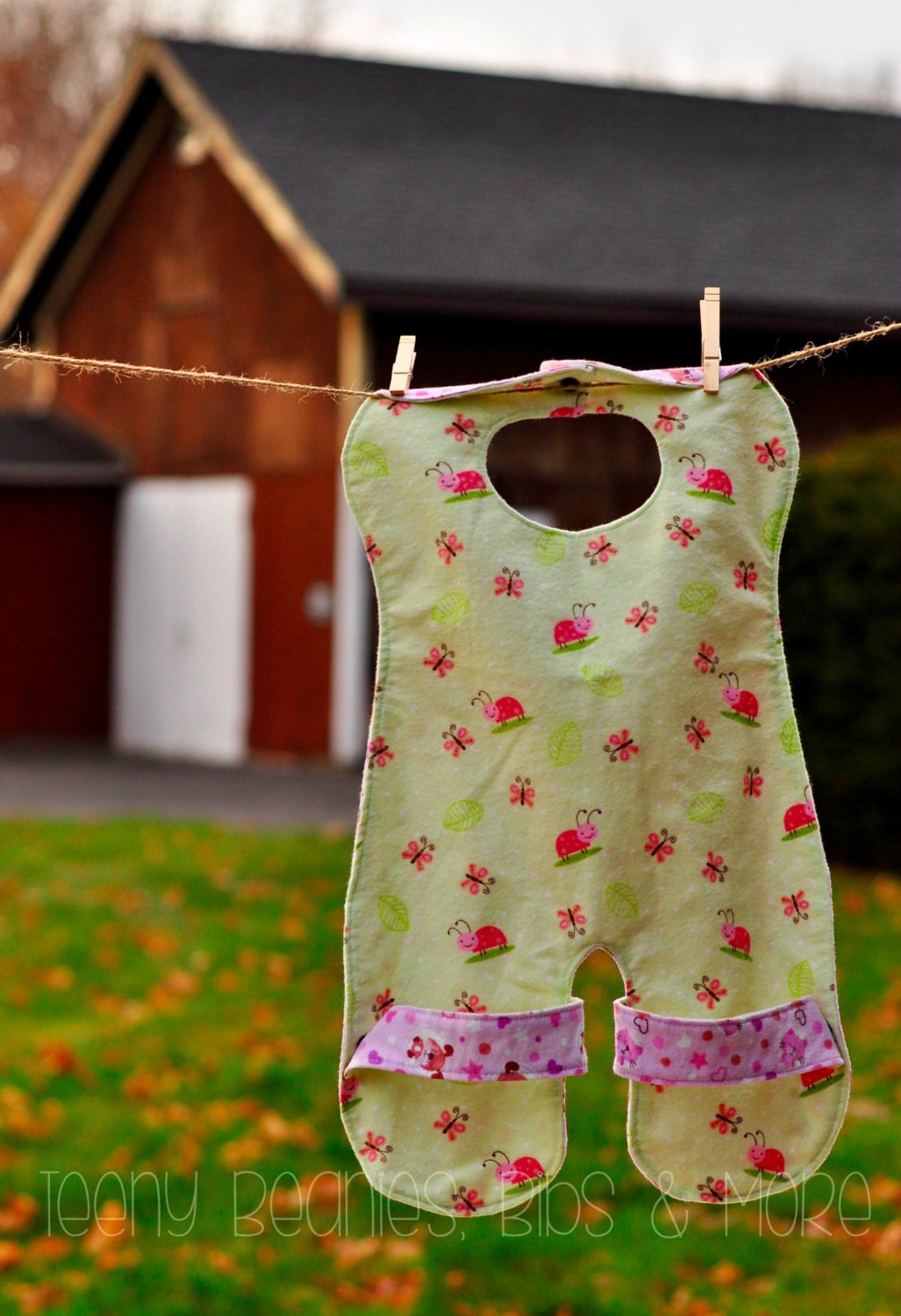 Reversible Waterproof Full Body Bib Long Bib Baby bib