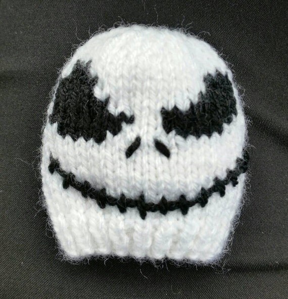 Jack Skellington Style Gear Knob Beanie Hat