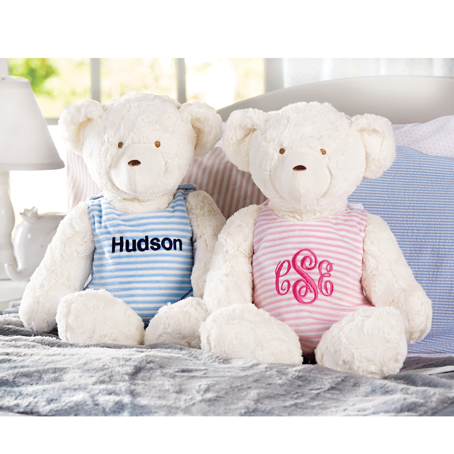 Monogrammed Teddy Bear | Plush Bear | Baby Shower Gift