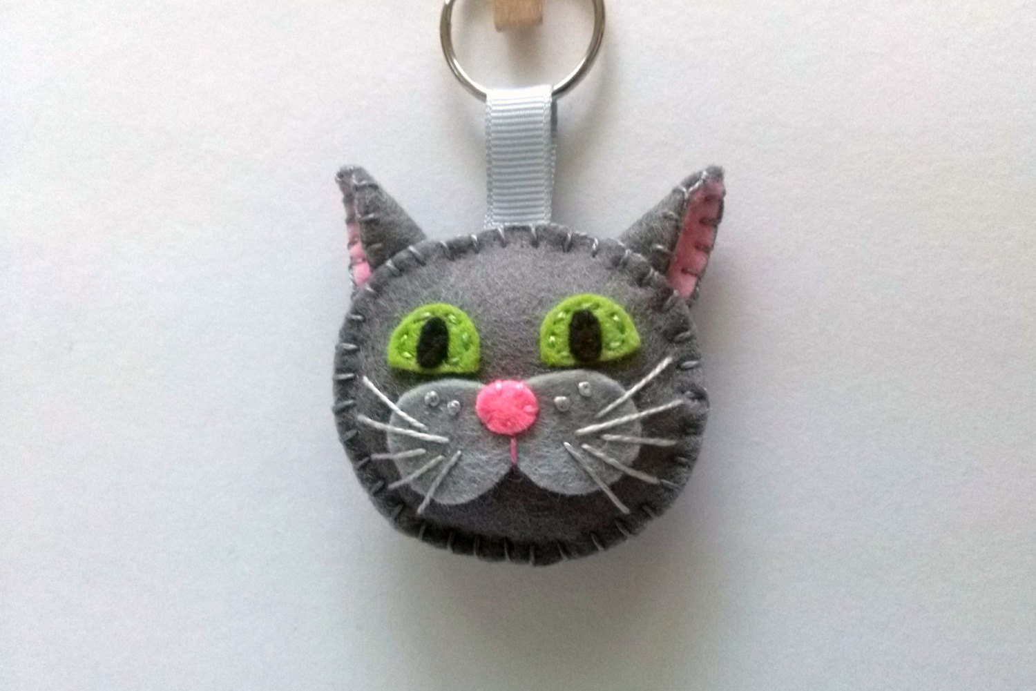 stuffed cat keychain