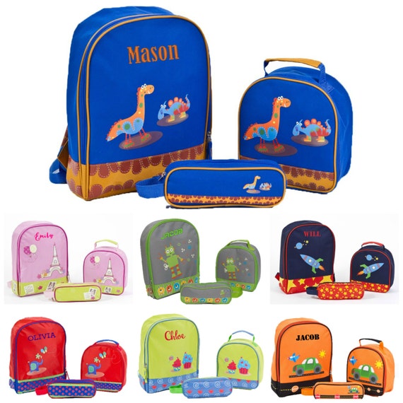 Personalized Monogrammed Preschool Backpack Set