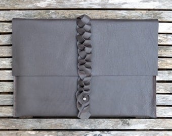 Dark Brown Macbook Leather Case, MacBook Air sleeve, MacBook Air case, Leather MacBook Air 13" sleeve, Macbook cover, Brown MacBook holder