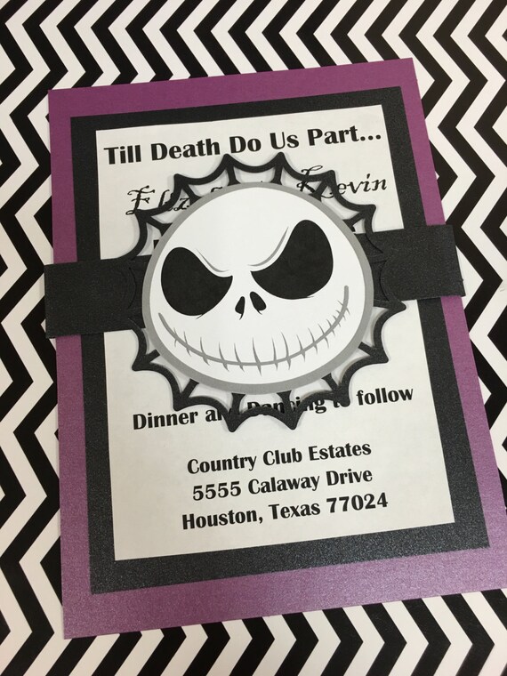 Nightmare Before Christmas Invitations Halloween Invitations Nightmare Before Birthday Invitation Template