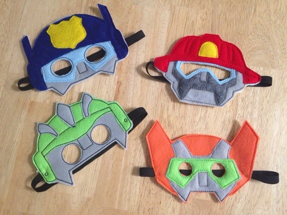 Rescue Bot inspired Mask Robot Mask by SewingWithSandyToes on Etsy