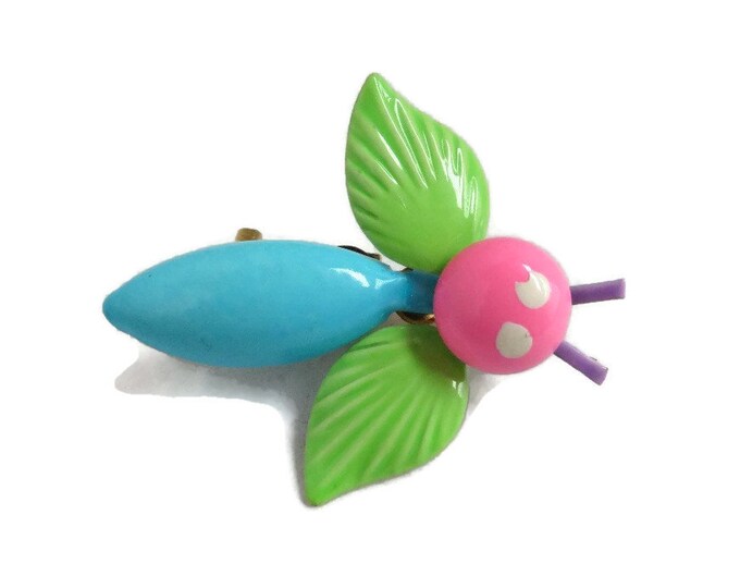 ON SALE! Pastel Enamel Bee Pin, Blue, Green, Pink Metal Pin