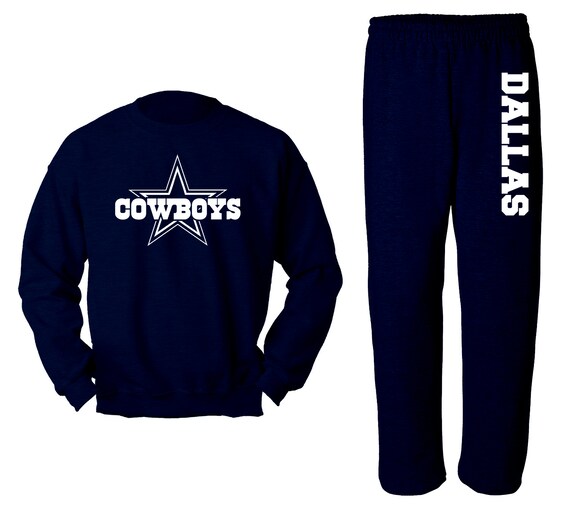 Unisex Cowboys Navy Middle Star Football Sweatpants Sweat Suit