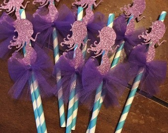 Mermaid paper straws (set of 24)