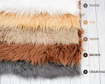 Newborn Faux Fur Stuffer, Newborn Prop, Newborn Faux Fur White Brown Gray Posing Fur, Posing Prop, Newborn Photo Prop, Neutrals