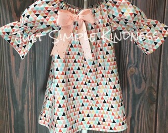 Girls Fall Outfit, Girls Easter Dress, Girls Gold Dress, Girls Coral Dress, Girls Mint Dress, Girls Geo Dress, Girls Dreses, Girls boho dres