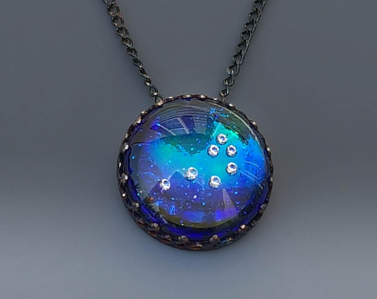 The Pleiades Necklace 7 Sisters Necklace by MoonStarsJewelry