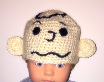 Charlie Brown Hat - Peanuts Hat - Baby Kids Adult Charlie Brown Gift