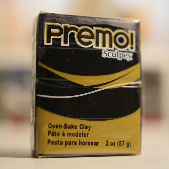 Black Premo Sculpey Polymer Clay 2oz Oven Bake Clay