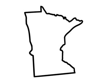 Minnesota outline | Etsy