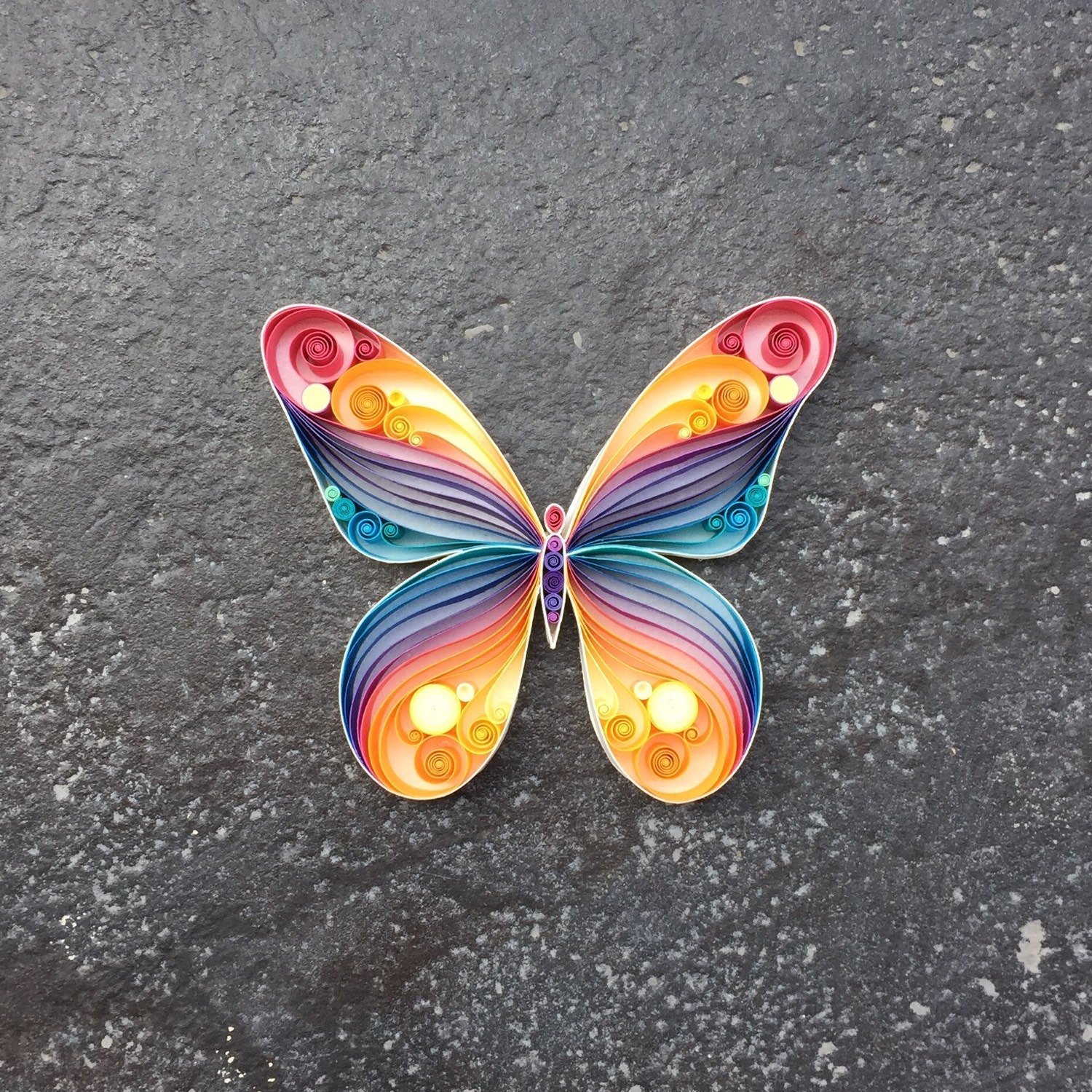 Quilled Paper Art Butterfly by SenaRuna on Etsy