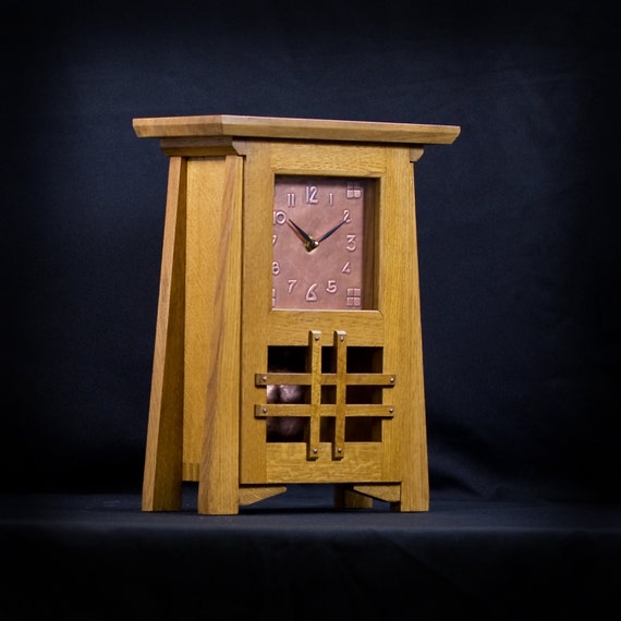 Craftsman / Mission / Arts & Crafts Style Mantel Clock with