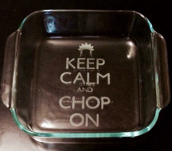 Custom etched 8x8 glass baking dish ADD YOUR NAME