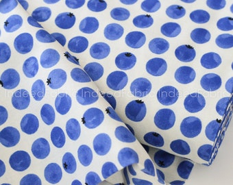 Blueberries- Bluebird Collection, Cotton + Steel, Quilting Weight Cotton