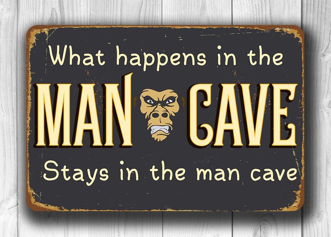 MAN CAVE SIGN Cool Man Cave Sign Classic Man Cave Sign What   Il Fullxfull.1069392251 E2tr 