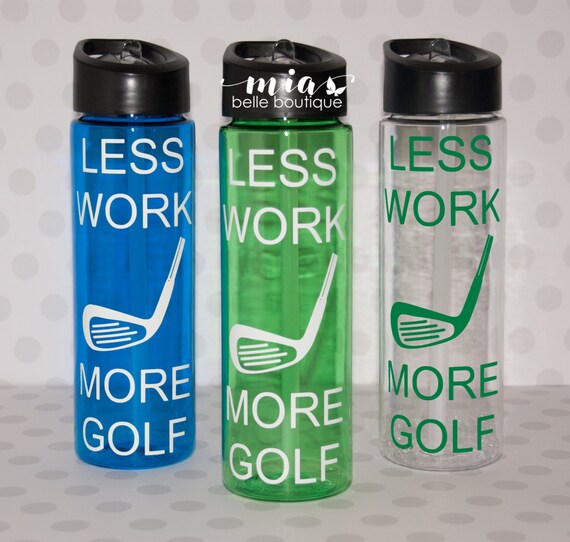 Personalized golf water bottle golfer gift by MiaBelleBoutique