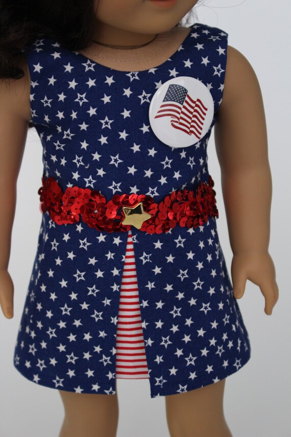 CLEARANCE 18 inch doll clothes Stars and stripes patriotic
