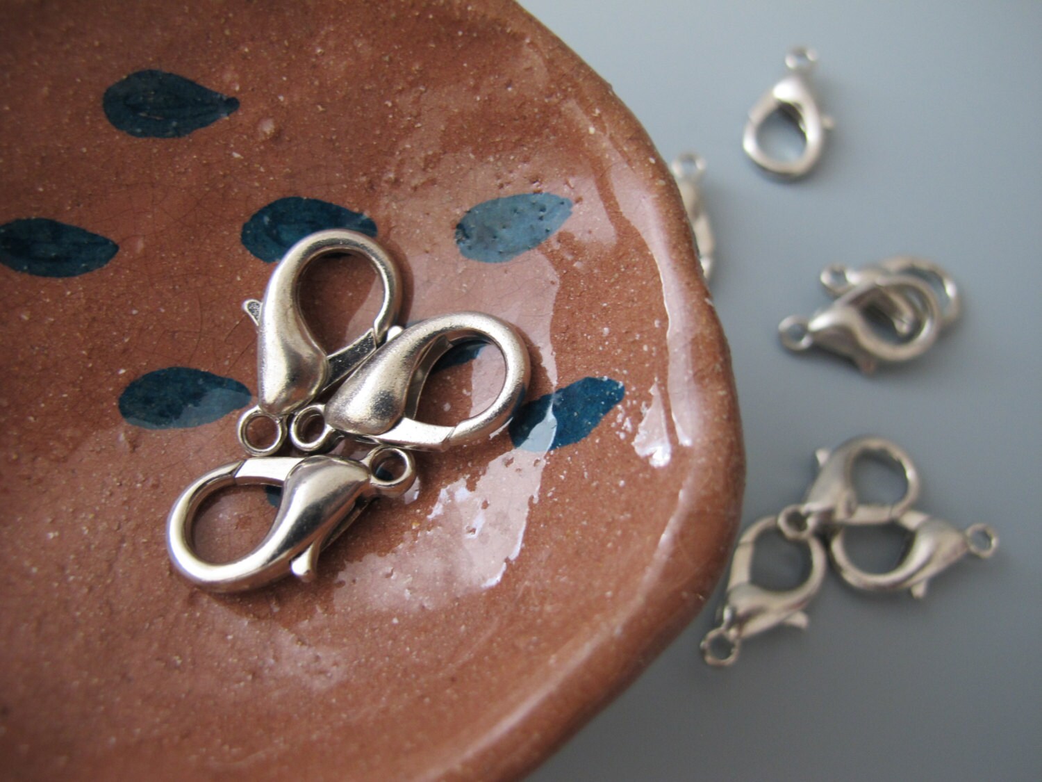 Silver Lobster Clasp Closure for Jewelry Making 21mm 13/16th