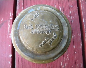 Cigar Humidor- Brass : Mild LaPalina Senators Made Good - Antique