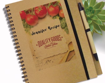 Customized Recipe Notebook Cooking Notebook Kitchen