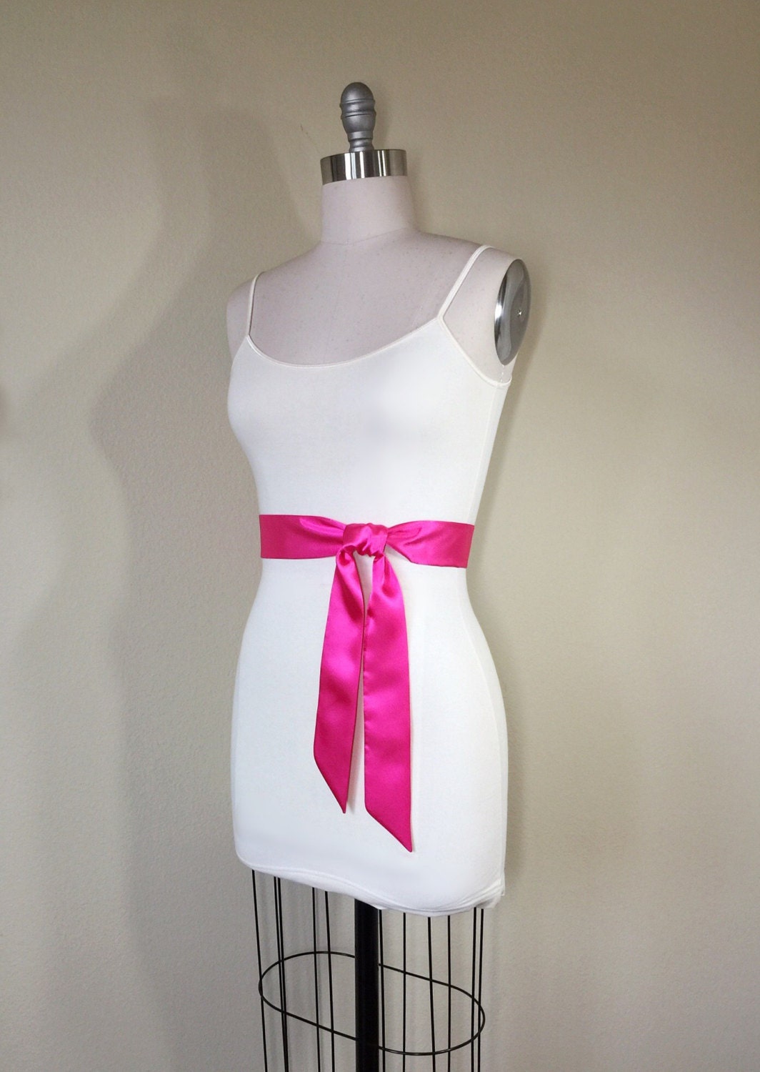 pink dress sash