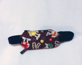 M&M print insulin pump pouch