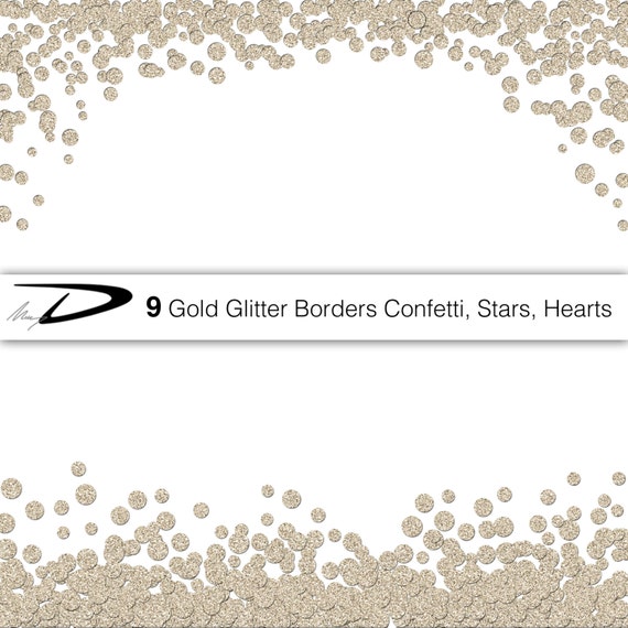Download Confetti Borders - Glitter Confetti-Christmas border - 9 ...