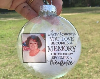 Keepsake ornaments-photo Christmas ornament-memorial ornament-custom ornament-remembrance ornament-memorial gifts