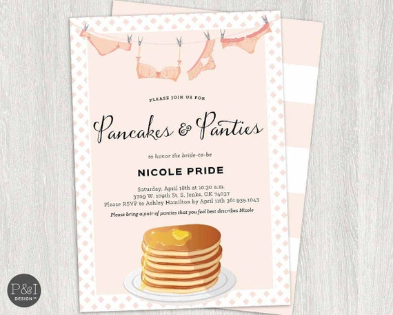 Pancakes And Panties Invitation 3