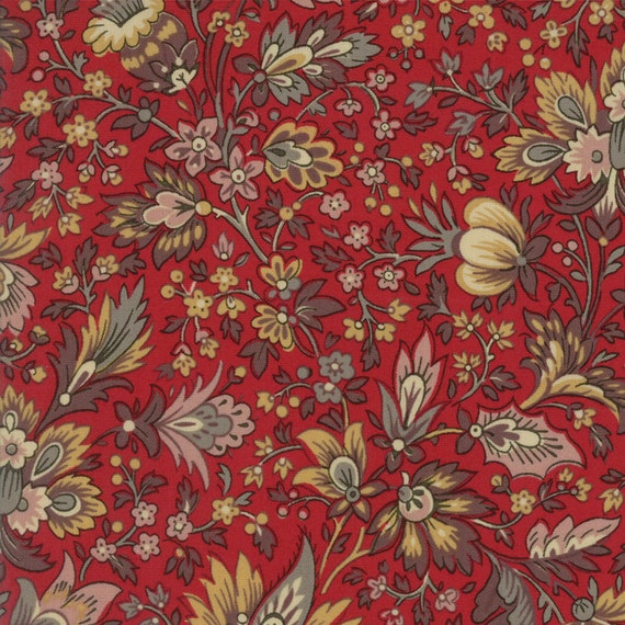 Moda Fabric French General Madame Rouge Safran Sold