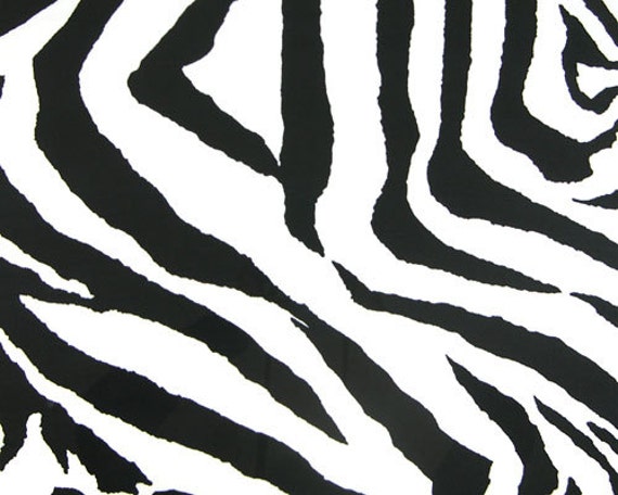 Zebra Fabric. Black and white Animal Print. Premier Prints.